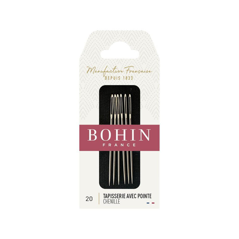 Embroidery Big Eyes Needles (Chenille Needles) by Bohin Size 20 (6pc)