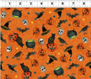 Emerald Hollow by Clothworks - Halloween Toss Y4829-36 Orange