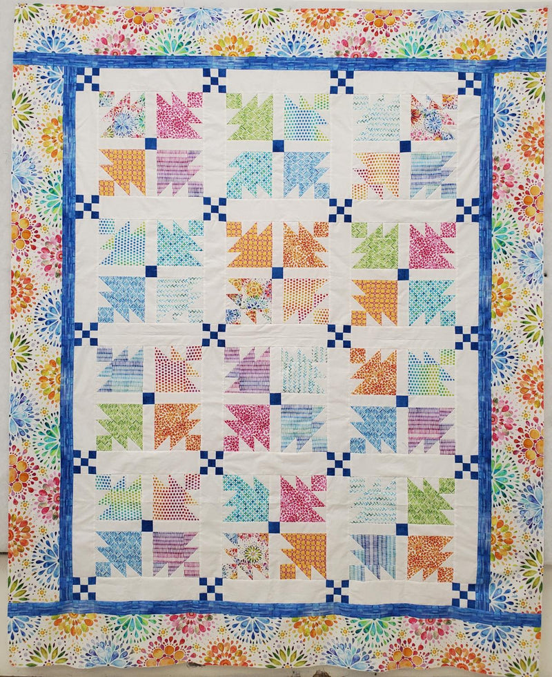 Emerald Isle - SAMPLE - Pieced Top 60.5" x 79.5"