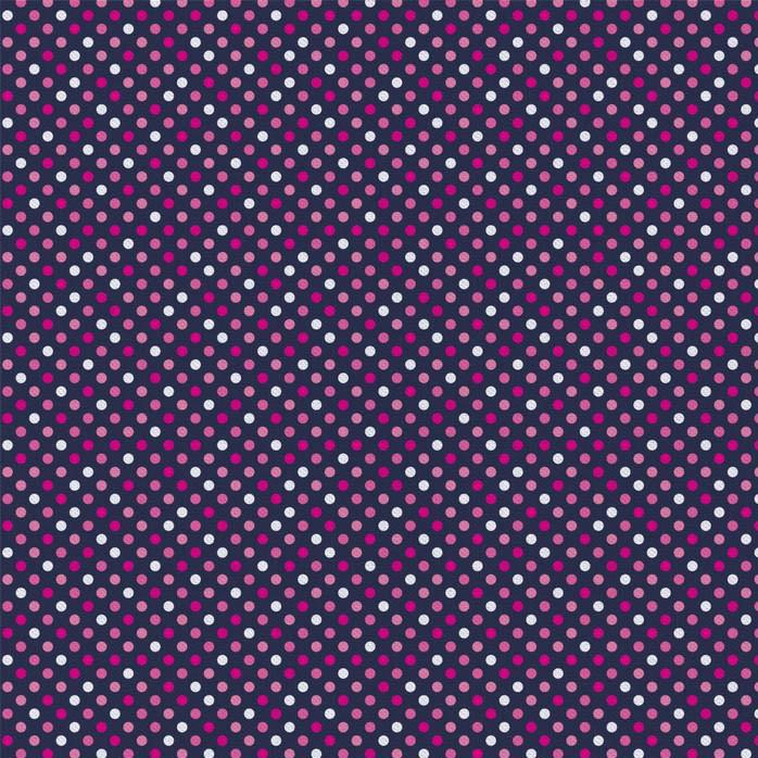 Emma & Mila Cottons - Multi Dots on Navy 41401097WM-07