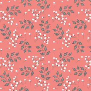 Emma & Mila Cottons - Sprigs on Pink 2240206WM-03