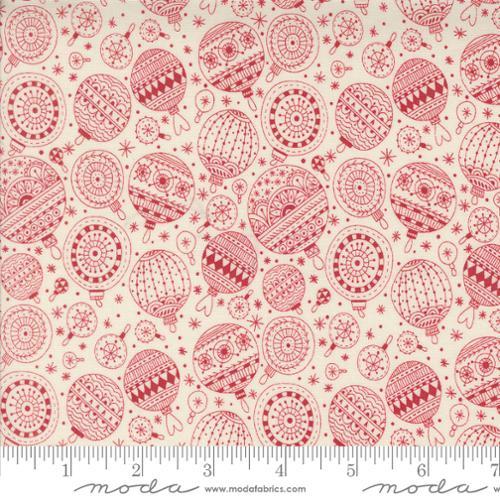 Emmitt and Ivy by Sweetwater for Moda - Red Ornaments 55694-22