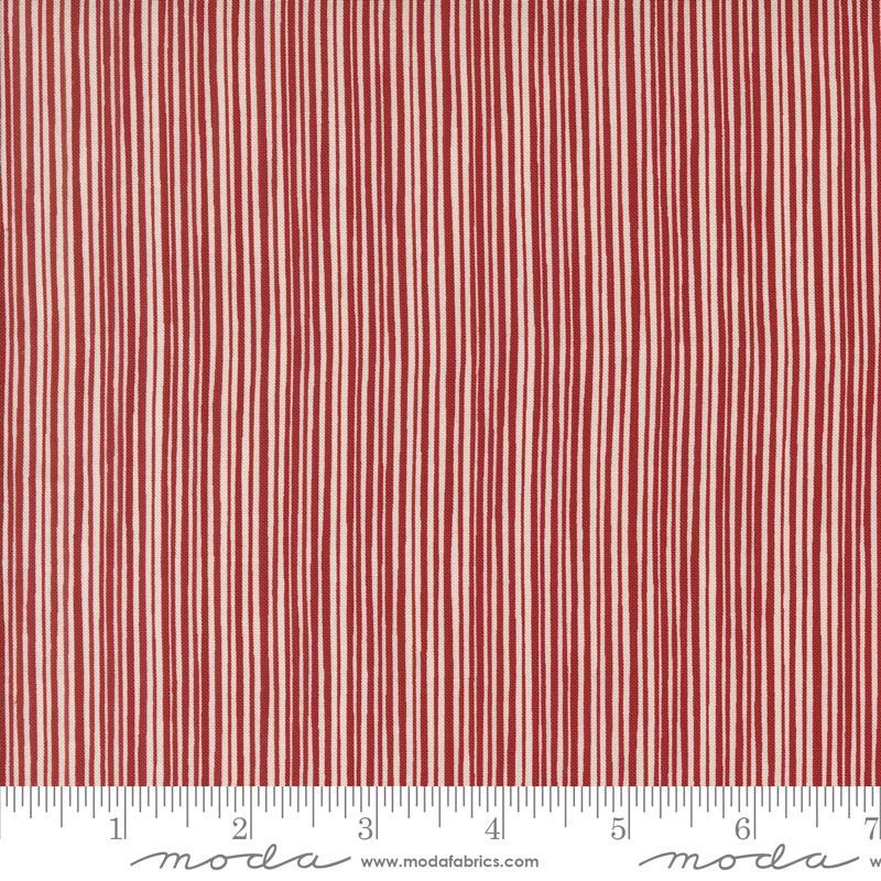 Emmitt and Ivy by Sweetwater for Moda - Red Tiny Stripes 55696-12