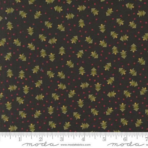 Emmitt and Ivy by Sweetwater for Moda - Spruce Christmas Dot Trees Black 55692-17