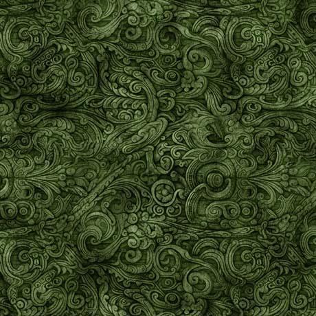 Enchanted Forest by QT Fabrics - Filigree Blender Forest 2600-30471-F