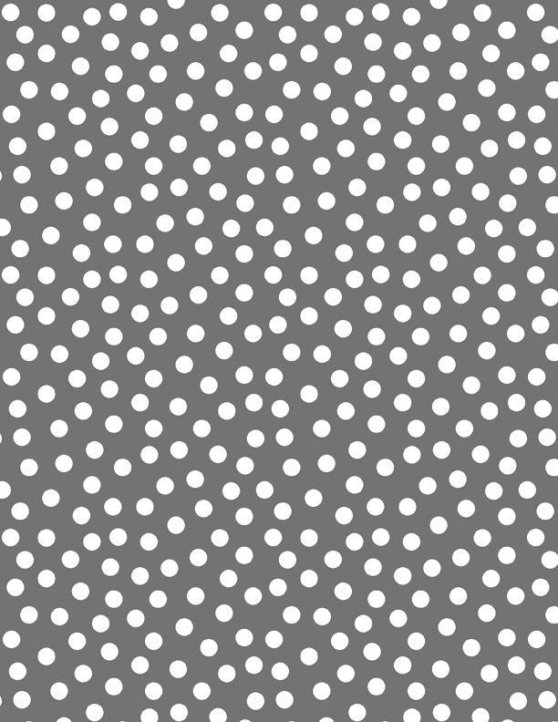 Essentials - On The Dot by Wilmington - White Dots on Grey 1817-39146-900