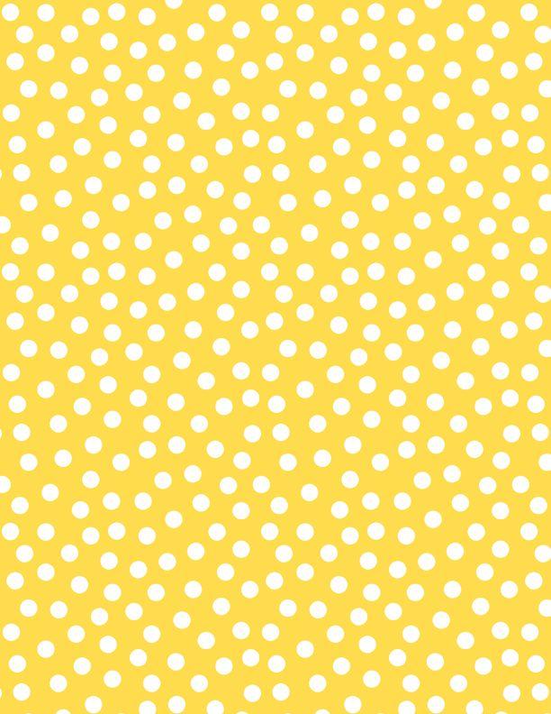 Essentials - On The Dot by Wilmington - White Dots on Yellow 1817-39146-551