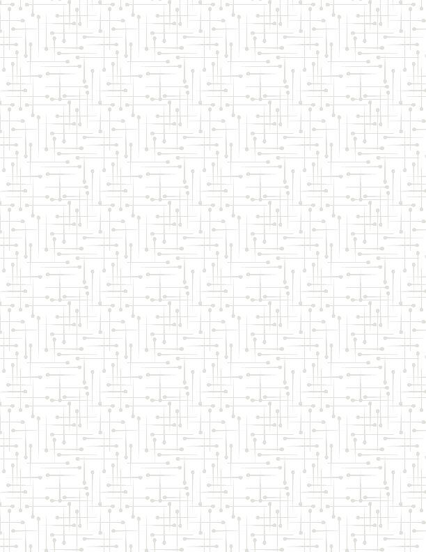 Essentials - Sew Happy by Wilmington Prints - Pins White on White 1817-39156-100