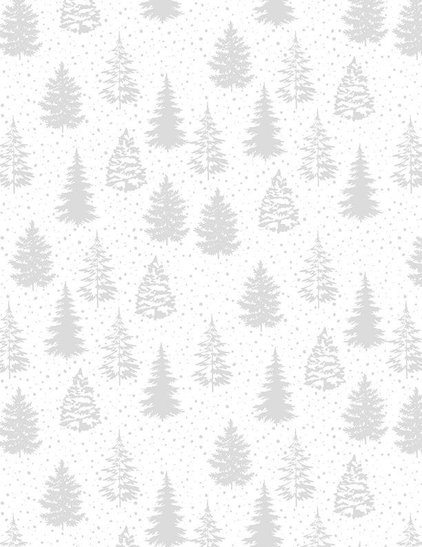 Essentials - Stocking Stuffers by Wilmington - Trees on White 39165-100