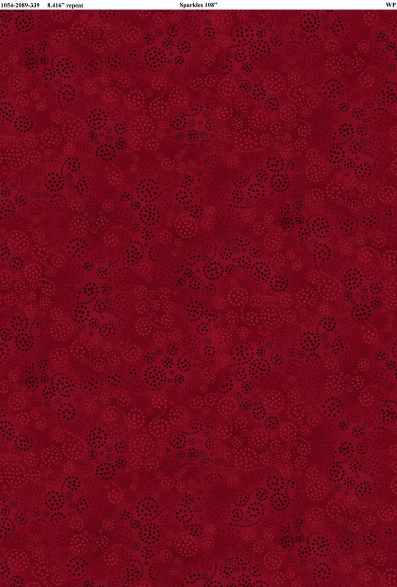 Essentials WIDEBACK 108" by Wilmington - Sparkles Red 1054-2089-339