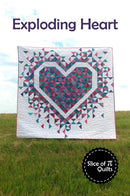 Exploding Heart Quilt PATTERN by Slice of Pi Quilts - 72" x 72" - SPQ332