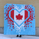 Exploding Heart of Canada KIT - Blue Background - 72" x 72" includes binding