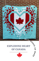Exploding Heart of Canada Quilt PATTERN - 72" x 72"