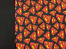 FLANNEL Superman Pillowcase KIT - Fabric for case and cuff with pattern
