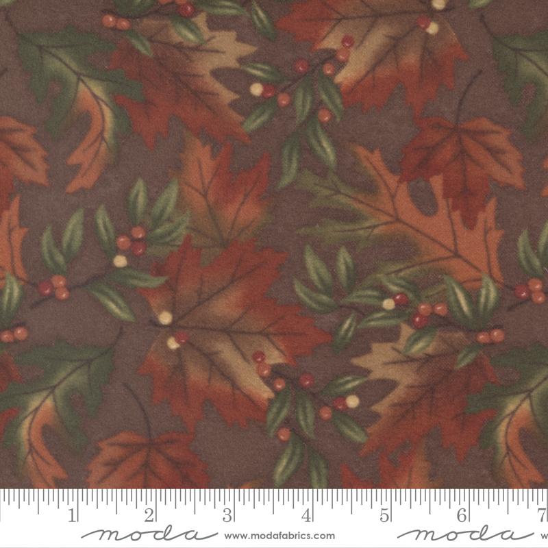 Fall Melody FLANNEL by Moda - Fall Leaf Brown 6901F-14