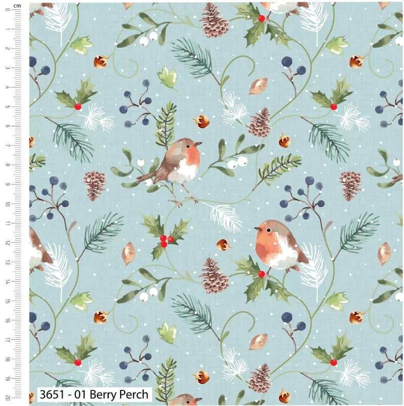 Feathered Foliage - Make + Believe - Berry Perch 3651-01