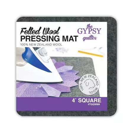 Felted Wool Pressing Mat - by The Gypsy Quilter - 4" square