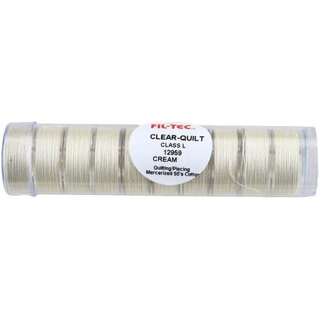 Fil-Tec Clear Quilt Pre-Wound Style L Cotton 10pc - Cream 12959