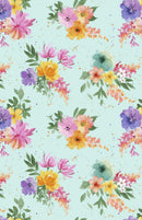 Floral Party - Wilmington Prints - 3051-40763-487 - Teal Floral