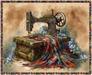 Forget Me Not - 36"x43" PANEL - Blank Quilting - Tan 4287P-30