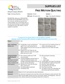 Free Motion Quilting (Monday October 26, 2026)