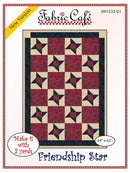 Friendship Star Quilt Pattern by Fabric Cafe 44" x 62"  - 3 yard quilts - 091533