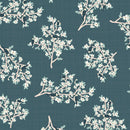 From Far and Wide by Moda - Sprigs on Dark Teal 13220-13