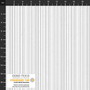 Frosty Snowflake by Stof - Silver Stripes on White 4590-106