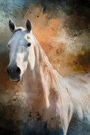 Fun Size - 12.5" x 20" PANEL - Focus on Fabric - Ghostly White Horse AHS-009