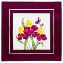 Garden Iris Wall Quilt PATTERN by Quilter's Bouquet (26" x 26")