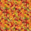 Gather With A Grateful Heart - Timeless Treasures - Autumn Fall Leaves CD3518-Autumn