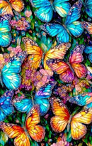 Gigi In The Garden by Camelot - Stained Glass Butterflies 16240101-01