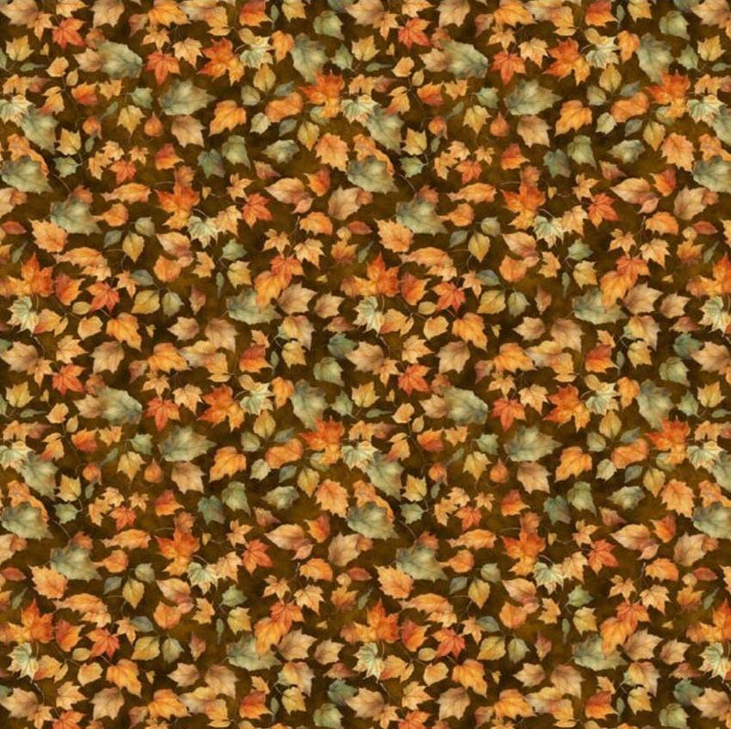 Glorious Fall by Wilmington - Leaves Brown 1665-33912-278