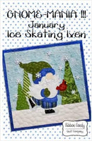 Gnome-Mania!!! PATTERN - January - Ice Skating Iven - 12" x 12"