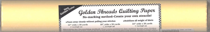 Golden Threads Quilting Paper 12" x 20 yds GTQP12