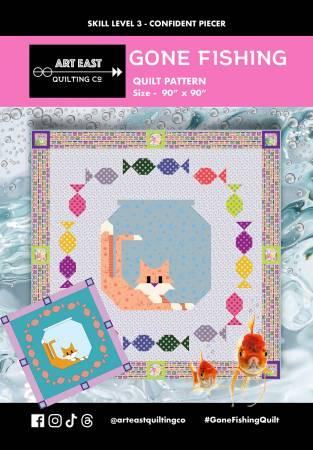 Gone Fishing Quilt Pattern by Art East Quilting Co - 90" x 90"