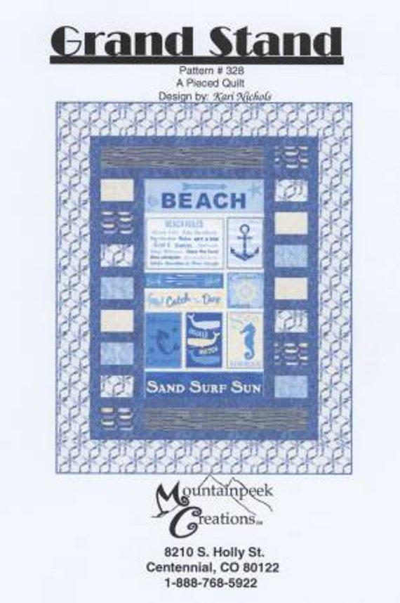 Grand Stand Panel PATTERN by Mountainpeek Creations (54.5" x 67.5")