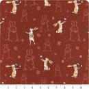 Guess How Much I Love You 2026 FLANNEL by Clothworks - Bunnies Brick Y4823-51