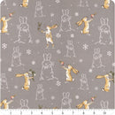Guess How Much I Love You 2026 FLANNEL by Clothworks - Bunnies Lt Gray Y4823-5