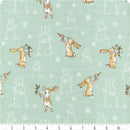 Guess How Much I Love You 2026 FLANNEL by Clothworks - Bunnies Teal Y4823-104