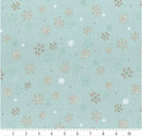 Guess How Much I Love You 2026 by Clothworks - Snowflakes Teal Y4822-104
