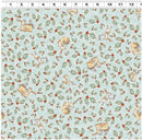 Guess How Much I Love You 2026 by Clothworks - Tossed Bunnies - Light Teal Y4820-103