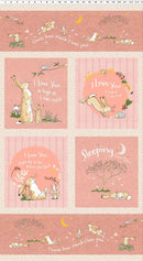 Guess How Much I Love You by Clothworks - PANEL Clothworks - 24" Rust Y4244-71