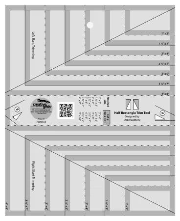 Half Rectangle Trim Tool by Creative Grids - Non-Slip - CGRHD6