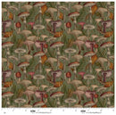 Harvest Haunt - Blank Quilting - Mushrooms - Olive Green 4808-66