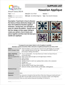 Hawaiian Applique (November 27, 2025)