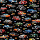 Heavy Metal - QT Fabrics - Hot Rods 30705-J Black