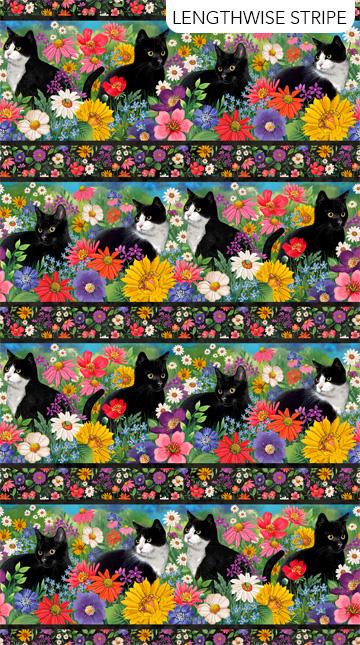 Hide and Seek - Northcott - Black Border Stripe DP27646-99