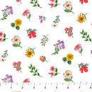 Hide and Seek - Northcott - White Mini Floral DP27650-10