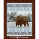Highland Cow & Sparrows KIT - 54" x 66" includes binding